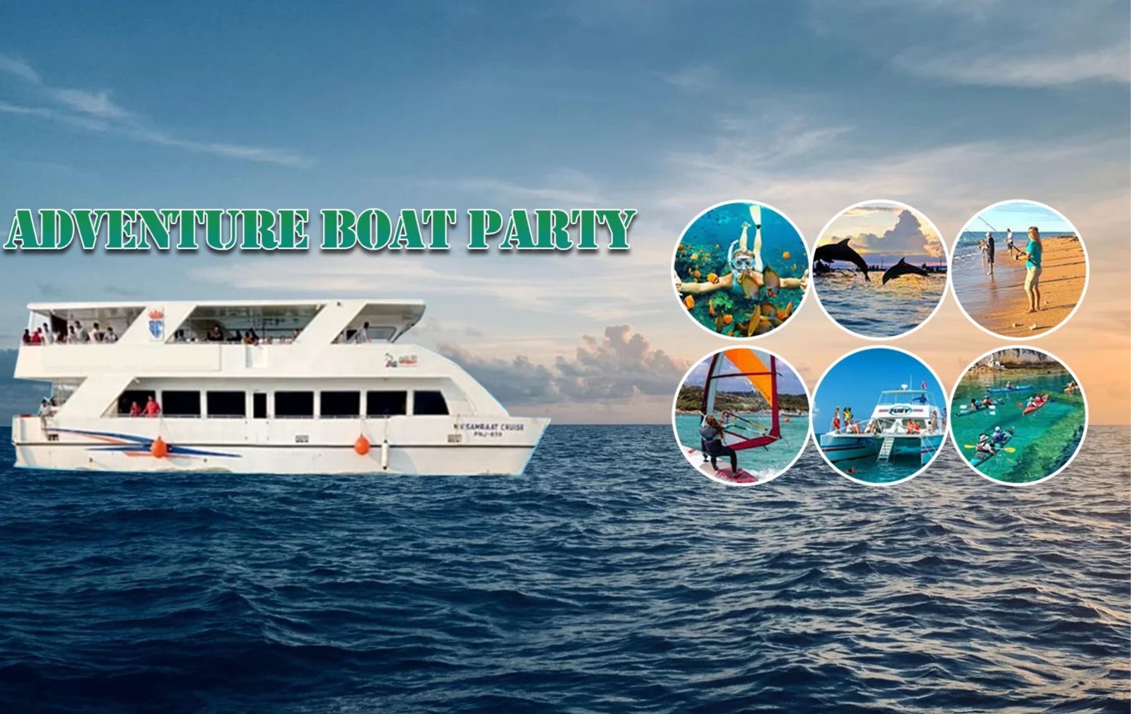 Adventure Party Boat with Lunch at Mandovi River
